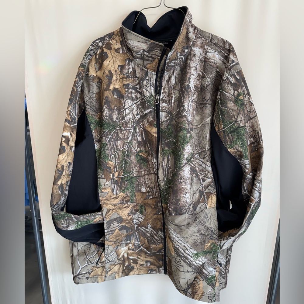 Port Authority Black and Brown Camo Jacket